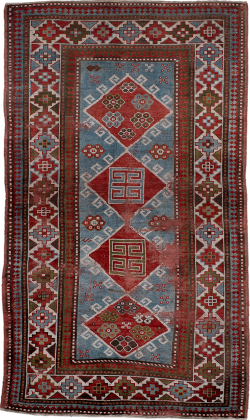 Antique Kazak Area Rug (4' x 6')
